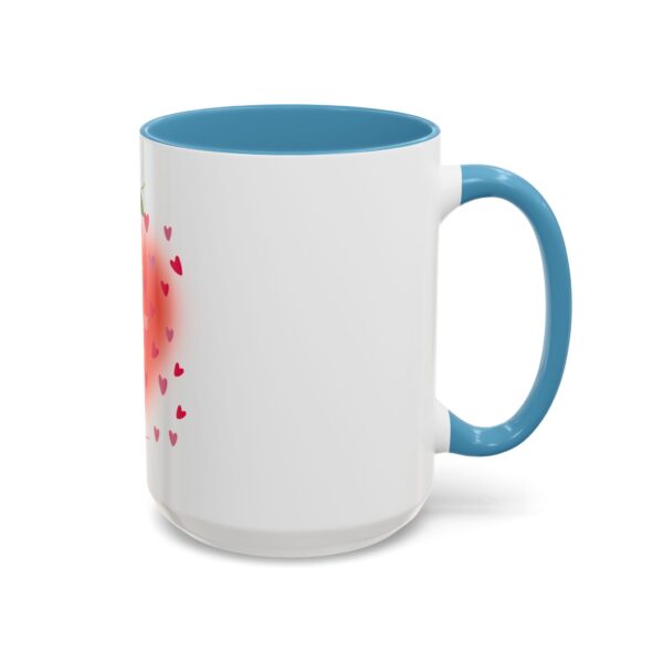 Best Mom Ever Accent Coffee Mug - Heart & Rose Design - Image 48