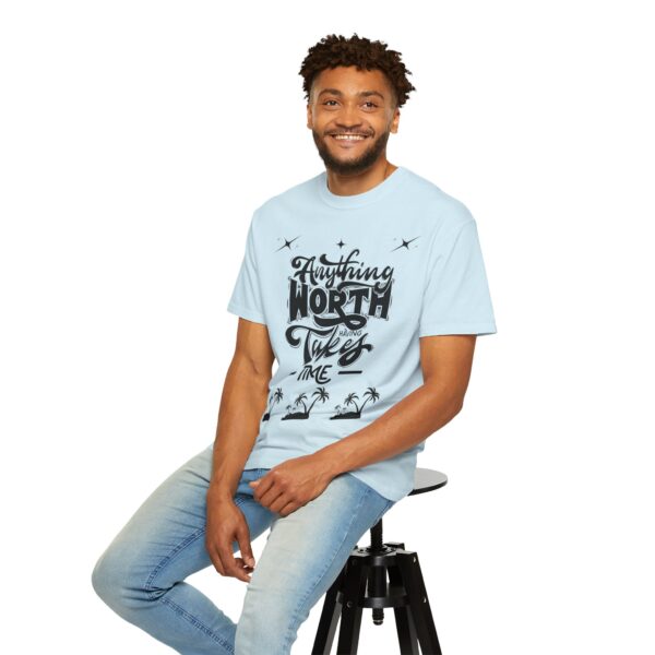 Beach Vibes Motivational T-Shirt - "Anything Worth Having Takes Time" - Image 54