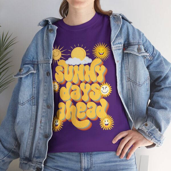 Sunny Days Ahead Unisex Heavy Cotton Tee - Fun Sun Graphic T-Shirt - Image 102