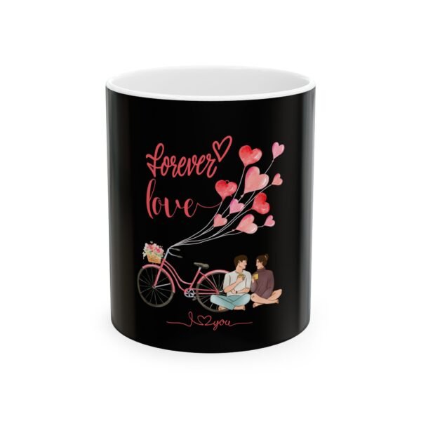 Forever Love Ceramic Mug - Romantic Gift for Couples