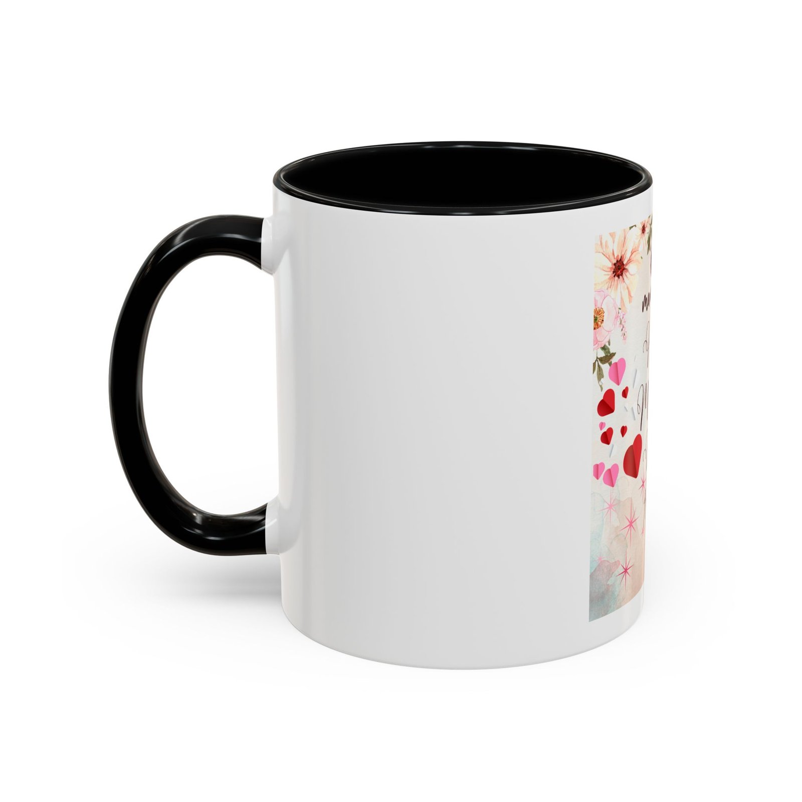 Happy Mother's Day Accent Coffee Mug - Floral Design, 11 & 15oz - Image 3