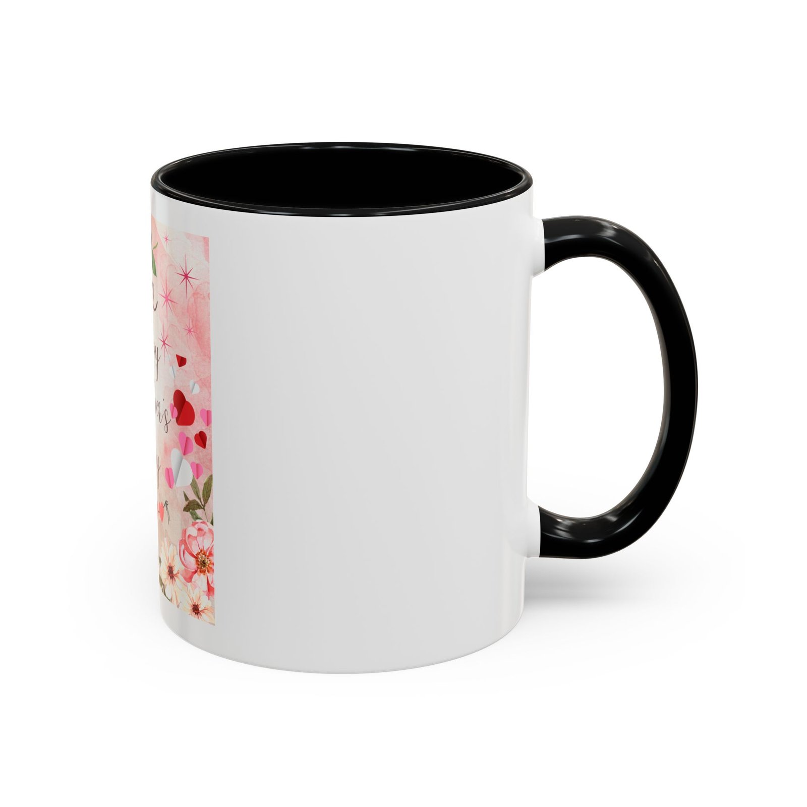 Happy Mother's Day Accent Coffee Mug - Floral Design, 11 & 15oz - Image 2