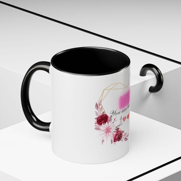 Mom Heart Accent Coffee Mug - Beautiful Floral Design - Image 6