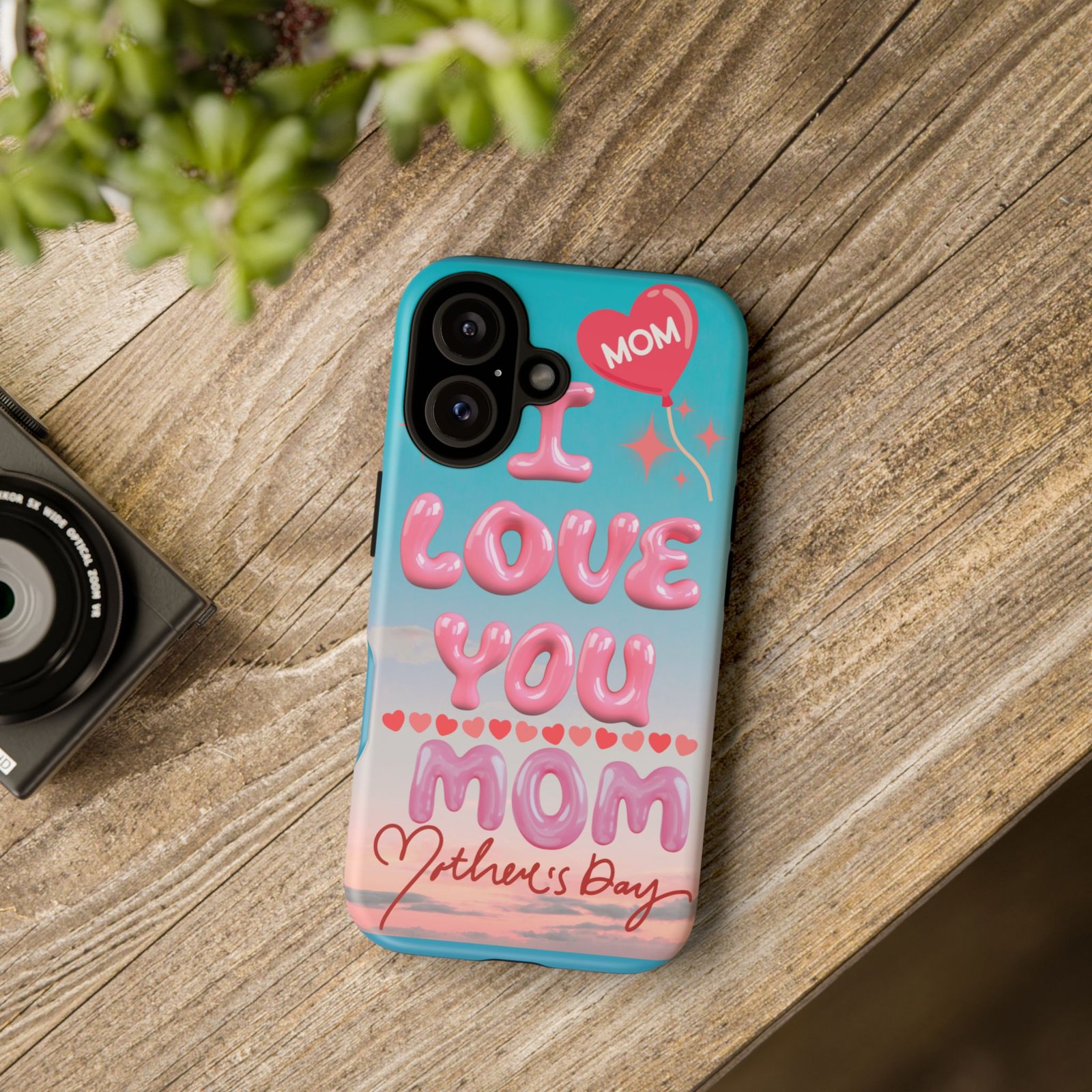 Cute Mom Phone Case - "I Love You Mom" Mother's Day Gift - Image 9