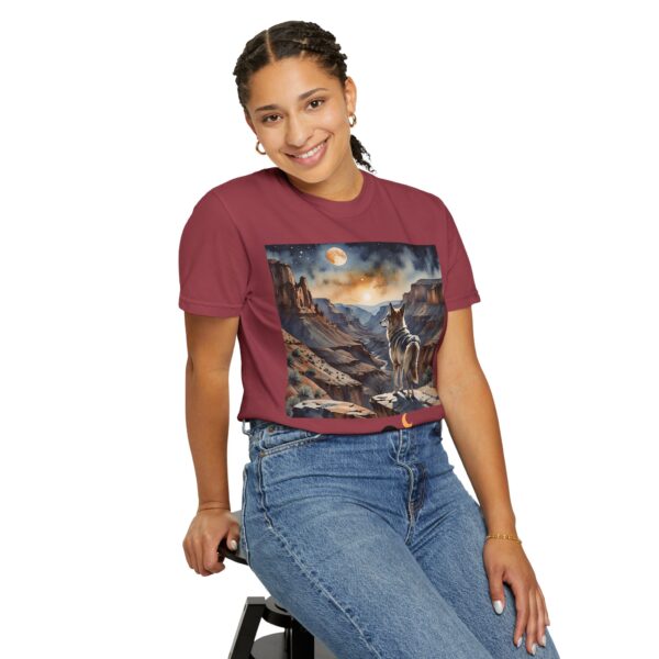 Mystical Wolf & Ghosts Unisex Garment-Dyed T-Shirt - Image 62