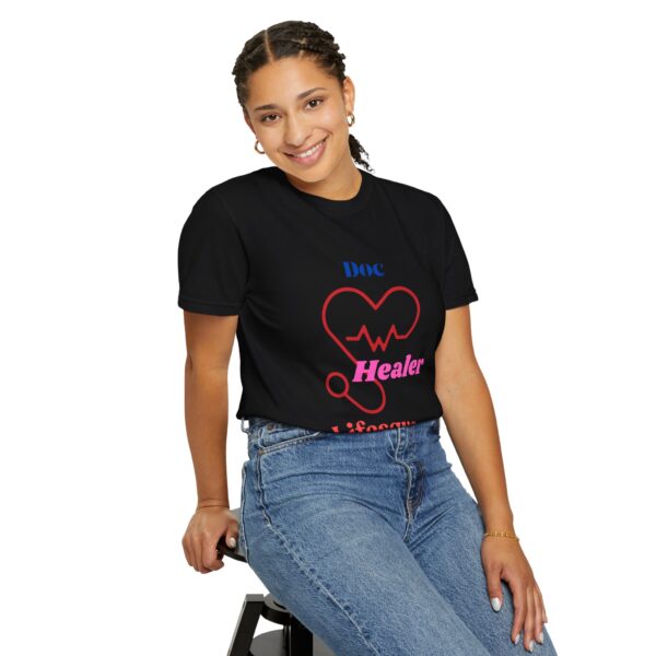 Healer Doc Unisex Garment-Dyed T-shirt - Perfect Gift for Medical Professionals - Image 8