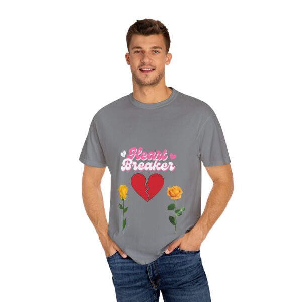 Heartbreaker Unisex Garment-Dyed T-Shirt with Floral Design - Image 75