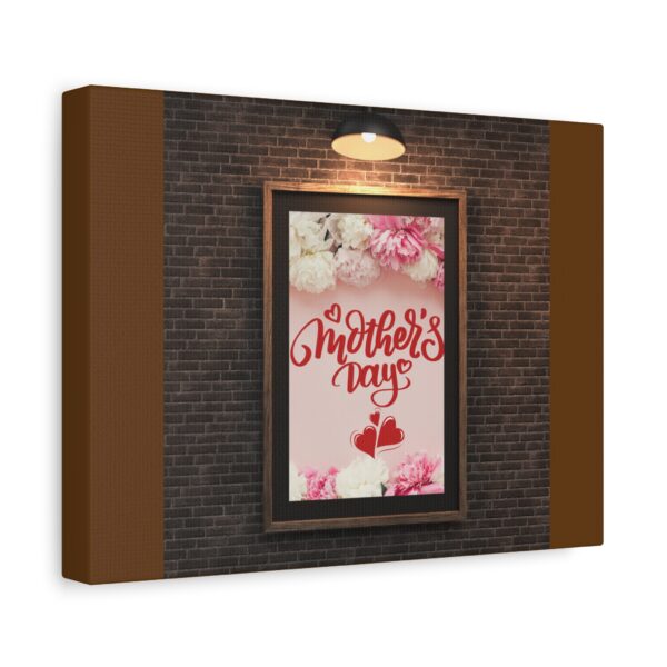 Mother's Day Matte Canvas Wall Art - Heartfelt Floral Decor - Image 2