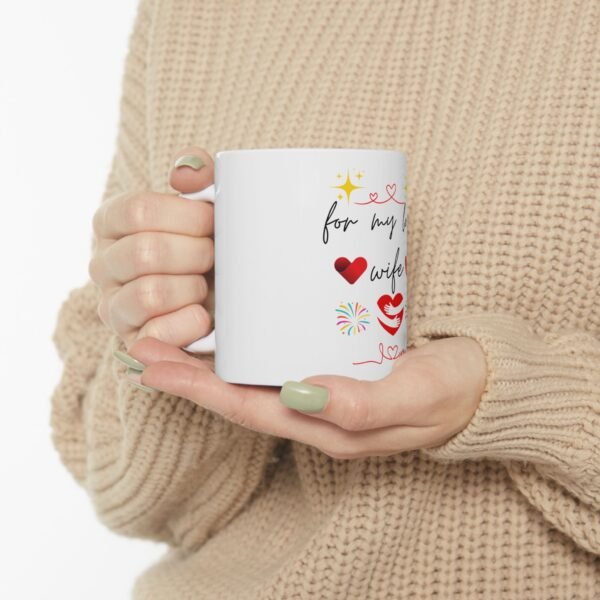 Romantic Ceramic Mug - 'For My Lovely Wife' - Perfect Gift for Anniversaries and Special Occasions - Image 6