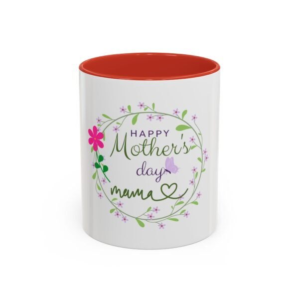 Happy Mother's Day Accent Coffee Mug - Floral Design for Mom - Image 13