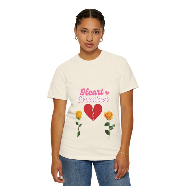 Heartbreaker Unisex Garment-Dyed T-Shirt with Floral Design - Image 34