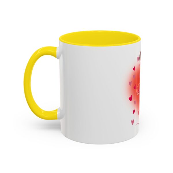 Best Mom Ever Accent Coffee Mug - Heart & Rose Design - Image 65
