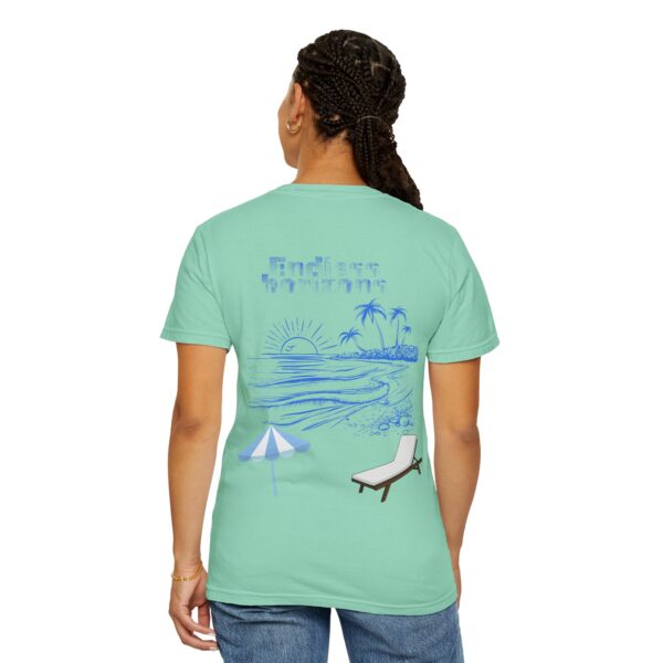 Endless Horizons Beach T-Shirt - Unisex Garment-Dyed Summer Tee - Image 25