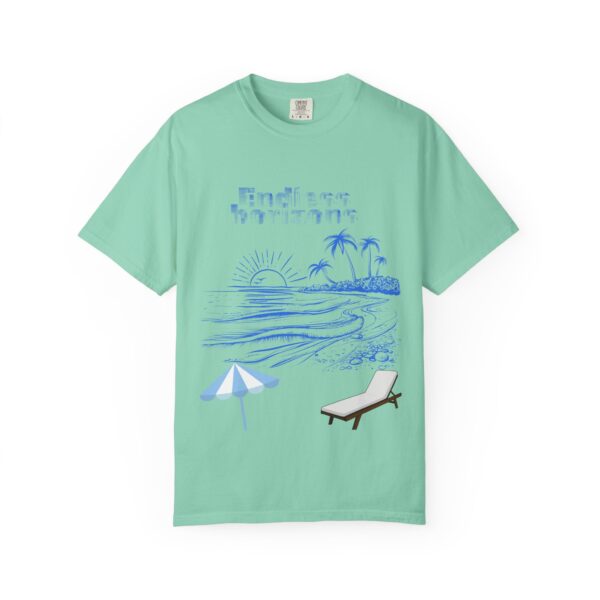 Endless Horizons Beach T-Shirt - Unisex Garment-Dyed Summer Tee - Image 19