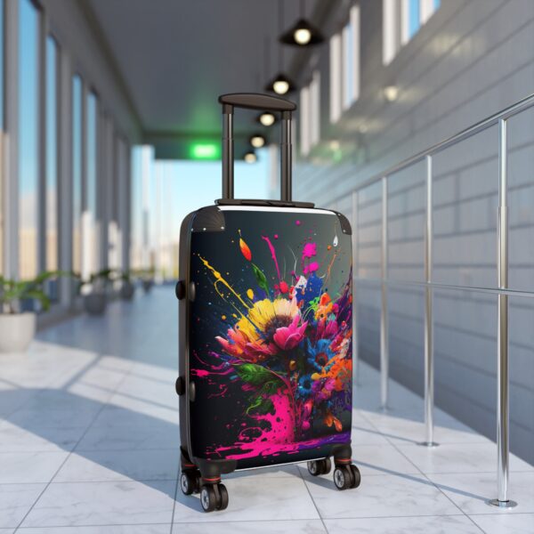 Vibrant Floral Suitcase - Colorful Luggage for Travel Enthusiasts - Image 3