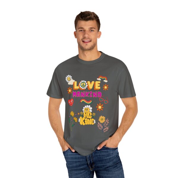 Love Mankind Unisex T-Shirt | Positive Vibes & Floral Design - Image 22