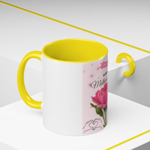 Happy Mother's Day Accent Coffee Mug - Pink Floral Design, 11oz & 15oz - Image 51