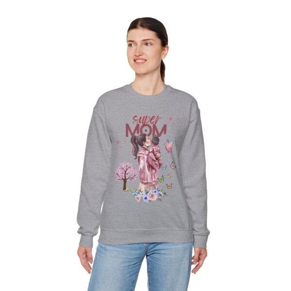 Super Mom Crewneck Sweatshirt - Gift for Mother's Day, Cozy Gift for Moms - Image 19
