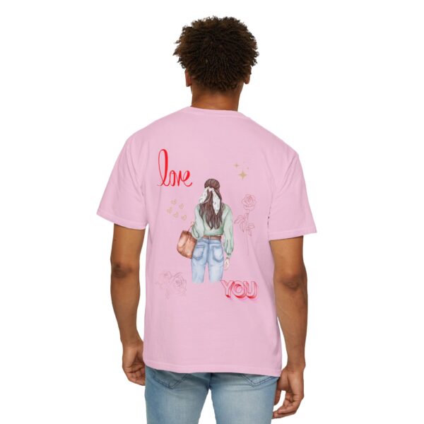 Love You Feminine Unisex T-shirt - Romantic Floral Design - Image 59