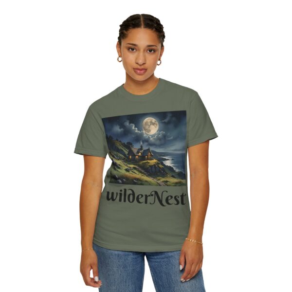 WilderNest Cottage Moonlight T-Shirt - Unisex Garment-Dyed Tee for Nature Lovers - Image 33