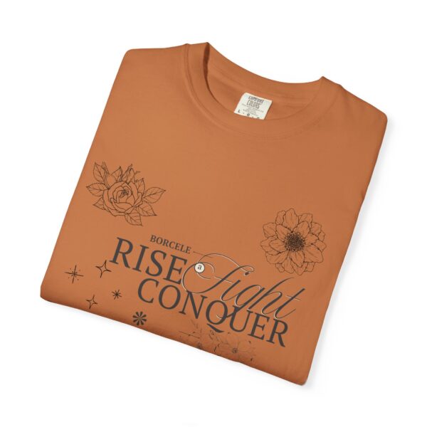 Unisex Inspirational T-Shirt - Rise Fight Conquer Unbreakable Undeniable - Image 7