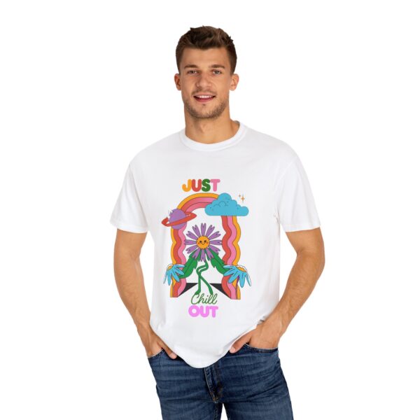 Chill Out Graphic T-Shirt - Unisex Garment-Dyed Tee - Image 5