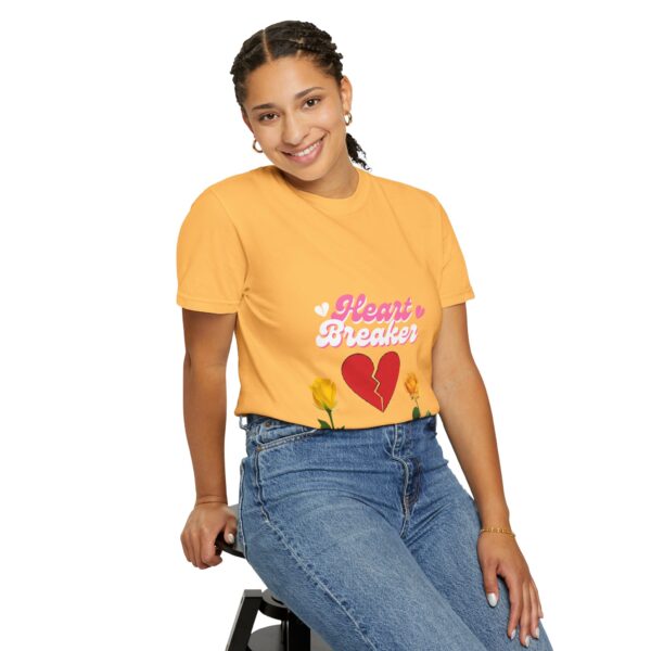 Heartbreaker Unisex Garment-Dyed T-Shirt with Floral Design - Image 46