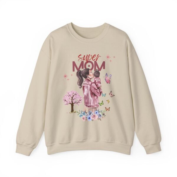 Super Mom Crewneck Sweatshirt - Gift for Mother's Day, Cozy Gift for Moms - Image 8