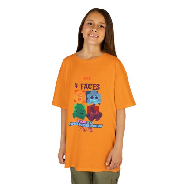 Kids 4 Faces Fun Tee - Change New One - Image 32