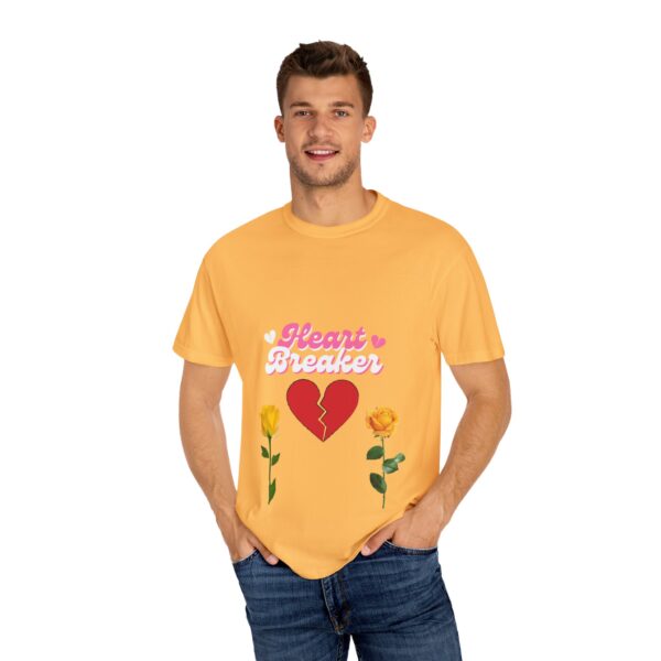 Heartbreaker Unisex Garment-Dyed T-Shirt with Floral Design - Image 42