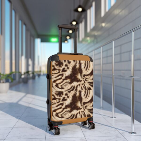 Stylish Travel Suitcase with Unique Abstract Design - Image 3