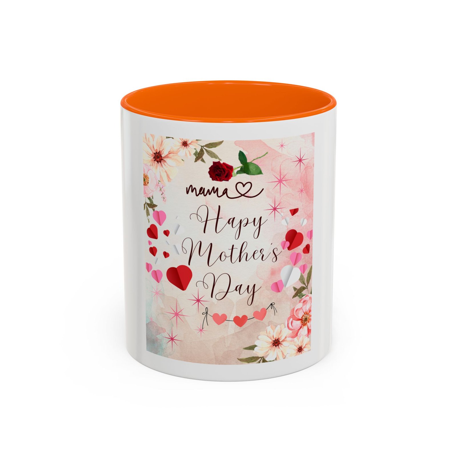 Happy Mother's Day Accent Coffee Mug - Floral Design, 11 & 15oz - Image 41