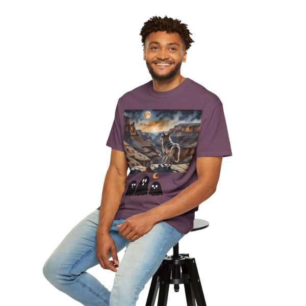 Mystical Wolf & Ghosts Unisex Garment-Dyed T-Shirt - Image 54