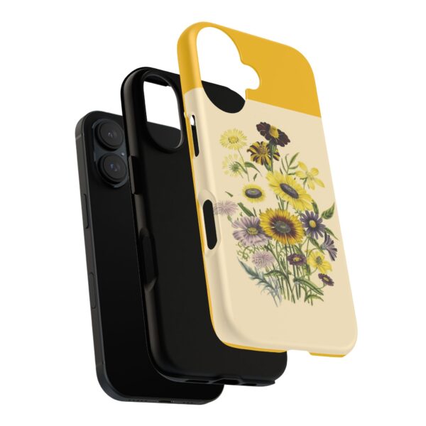 Floral Tough Case - Vintage Yellow Flower Design for iPhone - Image 7
