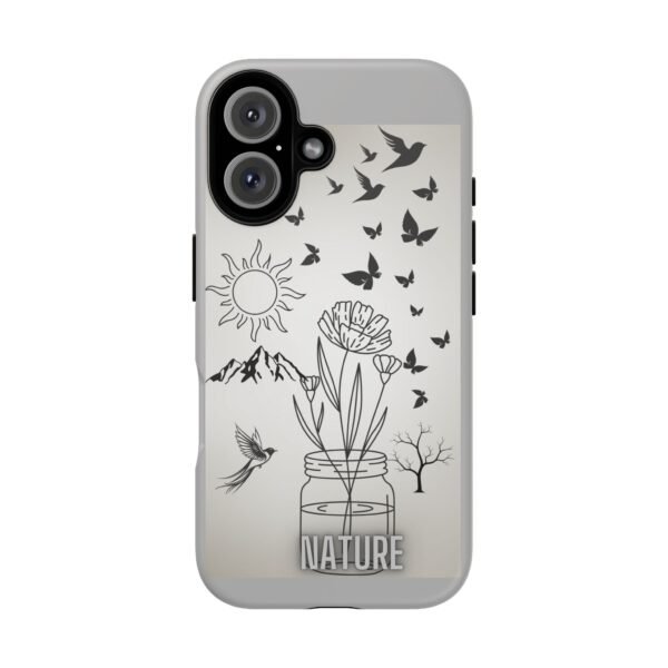 Nature-Inspired Tough Phone Case – Minimalist Floral & Animal Design - Image 6