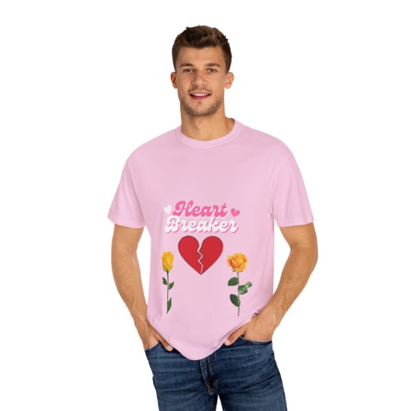 Heartbreaker Unisex Garment-Dyed T-Shirt with Floral Design - Image 126