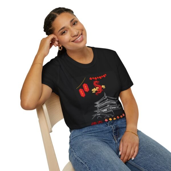 Cultural Heritage Unisex Softstyle T-Shirt | Lunar New Year Celebration Design - Image 7