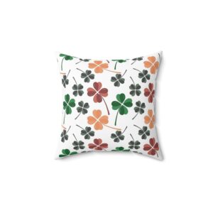 Happy Mother's Day Clover Decorative Throw Pillow
