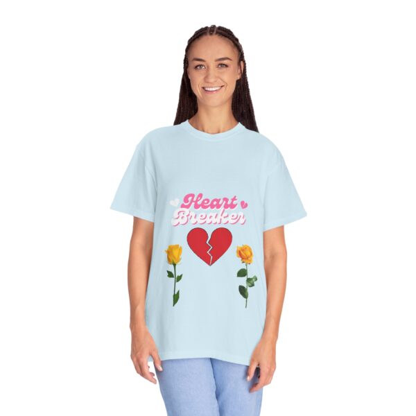 Heartbreaker Unisex Garment-Dyed T-Shirt with Floral Design - Image 87