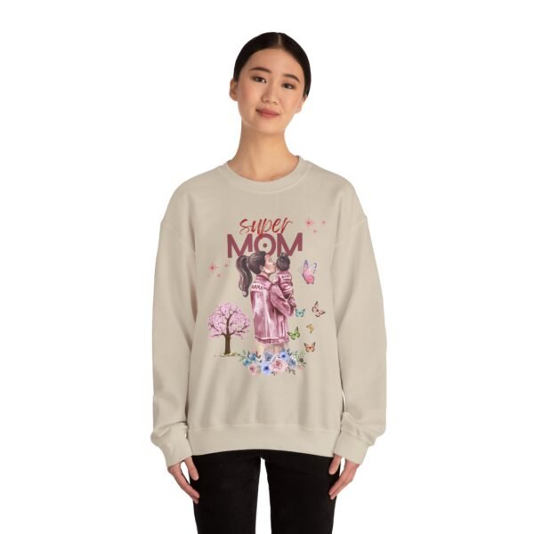 Super Mom Crewneck Sweatshirt - Gift for Mother's Day, Cozy Gift for Moms - Image 11