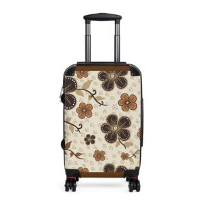 Vintage Floral Design Suitcase – Stylish Travel Luggage for Adventurers