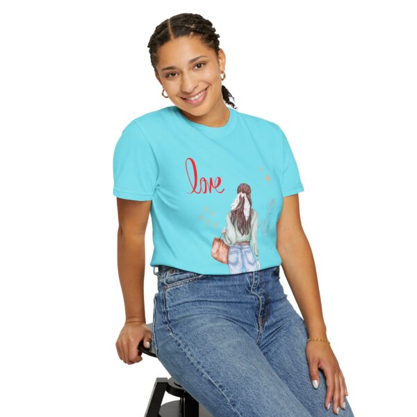 Love You Feminine Unisex T-shirt - Romantic Floral Design - Image 38