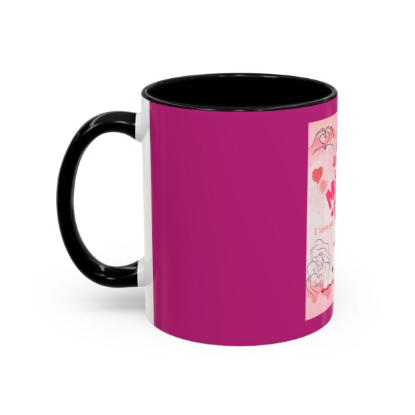 #1 Mom Happy Mother's Day Accent Coffee Mug - Perfect Gift for Moms - Image 3