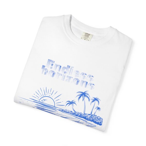 Endless Horizons Beach T-Shirt - Unisex Garment-Dyed Summer Tee - Image 4
