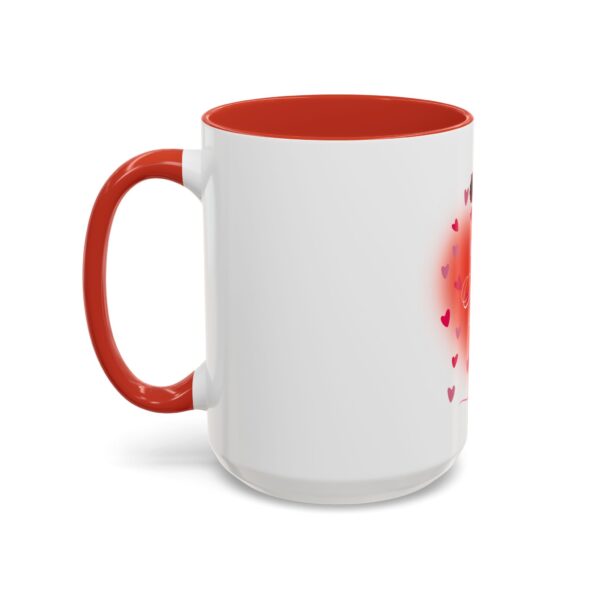 Best Mom Ever Accent Coffee Mug - Heart & Rose Design - Image 39