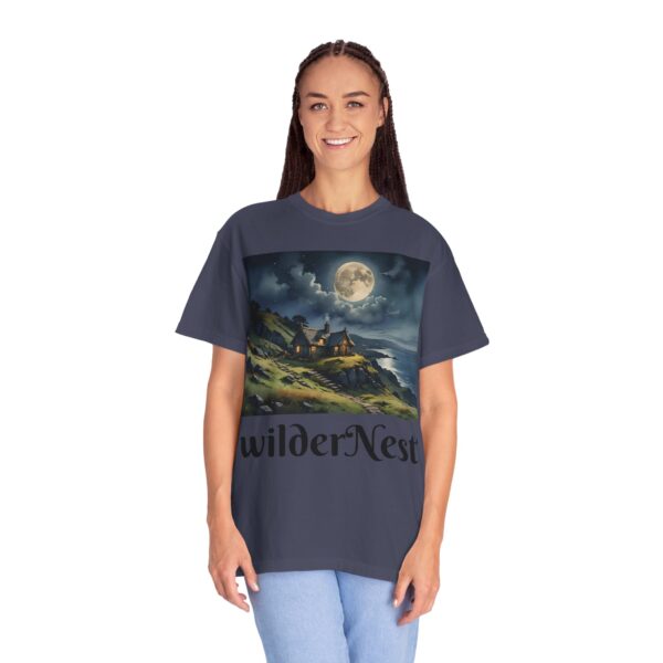 WilderNest Cottage Moonlight T-Shirt - Unisex Garment-Dyed Tee for Nature Lovers - Image 49