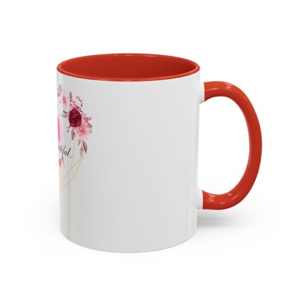 Mom Heart Accent Coffee Mug - Beautiful Floral Design - Image 20
