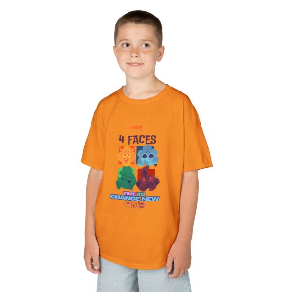 Kids 4 Faces Fun Tee - Change New One - Image 34