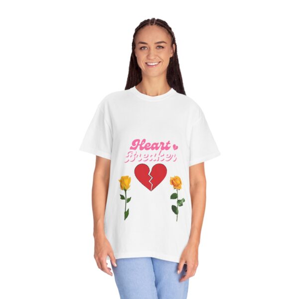 Heartbreaker Unisex Garment-Dyed T-Shirt with Floral Design - Image 17