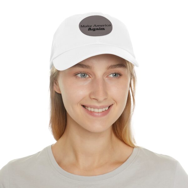 Hat with Leather Patch (Round) - Image 4